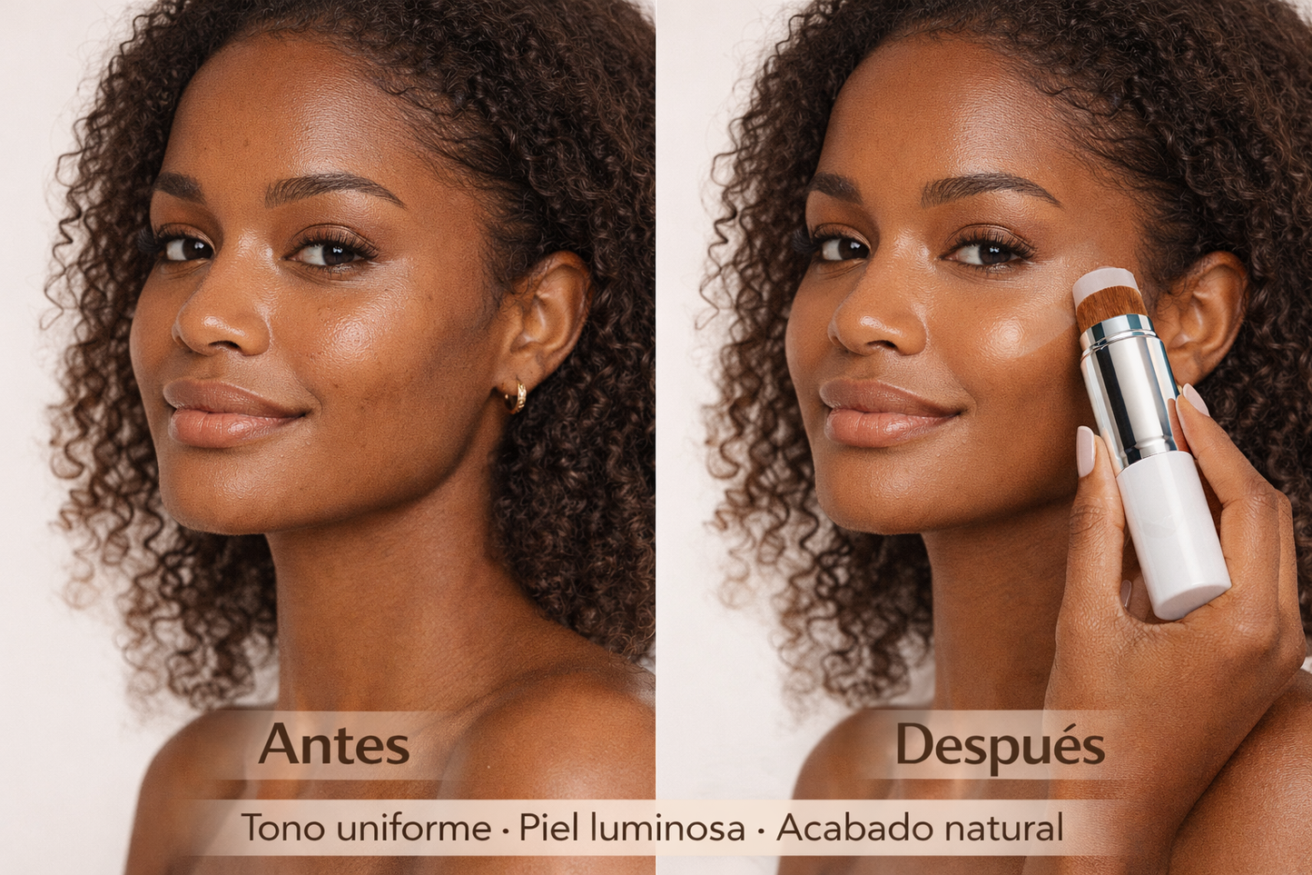 Color Changing Foundation Stick Brightens Concealer Stick Ouble Head with Brush Lightweight Moisturizing Brightening Cosmetics