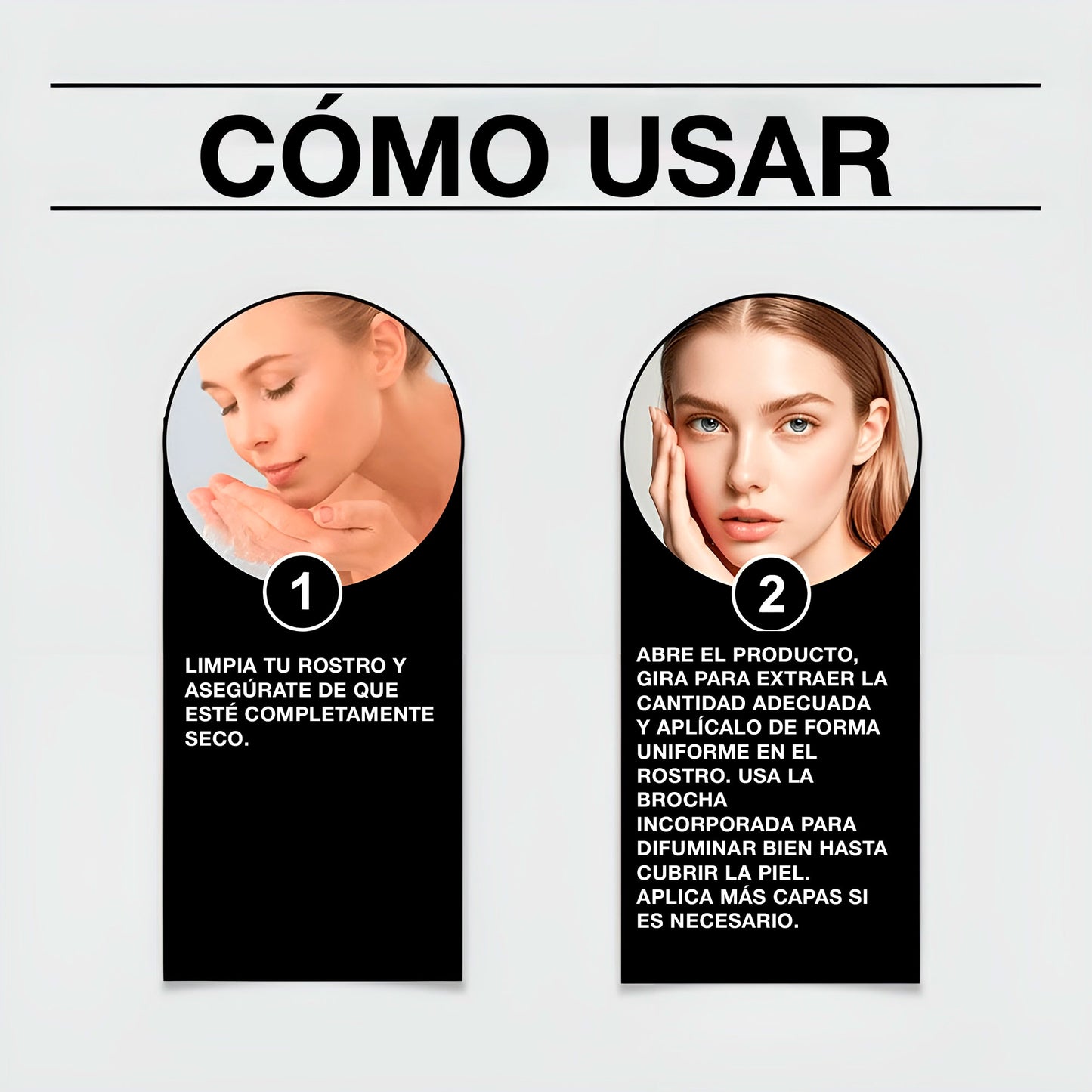 Color Changing Foundation Stick Brightens Concealer Stick Ouble Head with Brush Lightweight Moisturizing Brightening Cosmetics